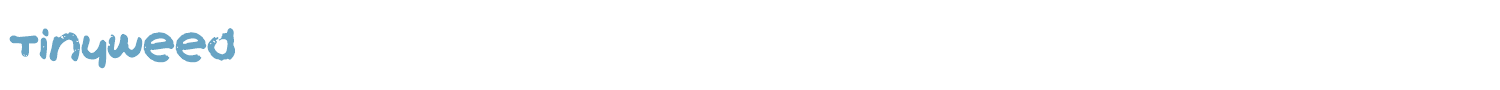 sample TinyWeed font